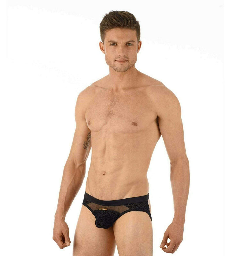 Gregg Homme Jock Tryst Velour Mesh Jockstrap Black 130134 129 - SexyMenUnderwear.com