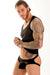 Gregg Homme Jock Tryst Velour Mesh Jockstrap Black 130134 129 - SexyMenUnderwear.com