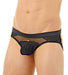 Gregg Homme Jock Tryst Velour Mesh Jockstrap Black 130134 129 - SexyMenUnderwear.com