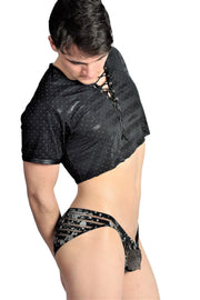 GREGG HOMME Luxury 3G Micro Low Cut brief Silver 1931 12 - SexyMenUnderwear.com