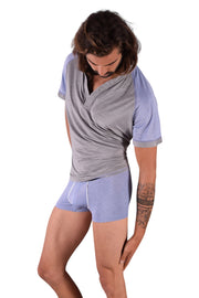 Gregg Homme Modal Lounge 2 piece Kit T-Shirt Medium + Boxer Small MX6 - SexyMenUnderwear.com