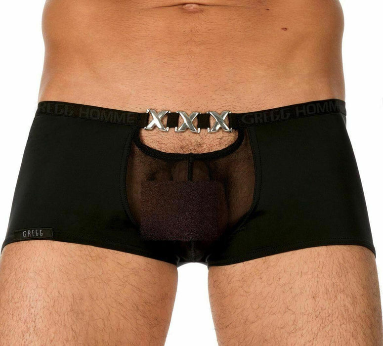 GREGG HOMME PIMP Boxer Sensuel Transparent Romantic XXX Black 96605 161 - SexyMenUnderwear.com