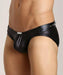 GREGG HOMME ROCKSTAR STUDDED LEATHER LOOK BRIEF 110003 132A - SexyMenUnderwear.com