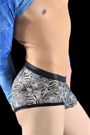 GREGG HOMME Sheer Boxer Shorty WILDLIFE Print 80100 3 - SexyMenUnderwear.com