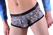 GREGG HOMME Sheer Boxer Shorty WILDLIFE Print 80100 3 - SexyMenUnderwear.com