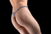 GREGG HOMME Sheer Thong Wild Life Print R1025 1 - SexyMenUnderwear.com