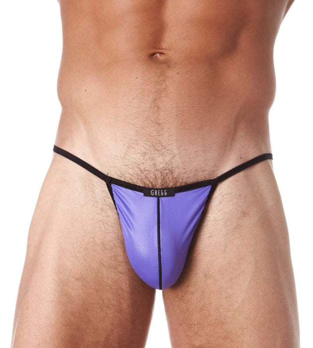 Gregg Homme String Boytoy Silky-Spandex Fabric Strings Purple 95014 157 - SexyMenUnderwear.com