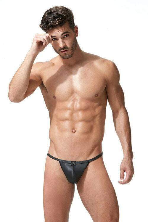 Gregg Homme String Crave Men G-String Low Rise Sexy Faux-Leather 152614 55 - SexyMenUnderwear.com