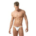 GREGG HOMME String Menz Ribbed Modal G-Strings Classic Look White 150714 114 - SexyMenUnderwear.com