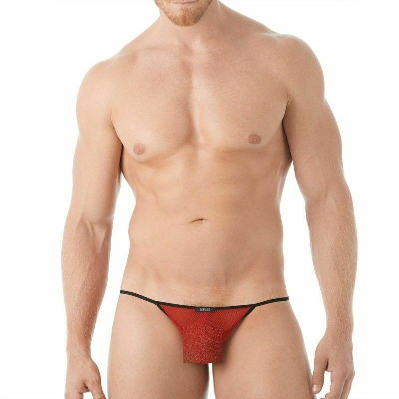 Gregg Homme String Player Mesh G-String For Men With T-back Red 143114 116 - SexyMenUnderwear.com