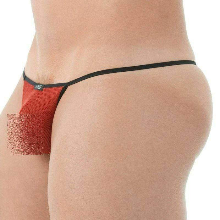 Gregg Homme String Player Mesh G-String For Men With T-back Red 143114 116 - SexyMenUnderwear.com