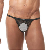 Gregg Homme String Soiree Microfiber Mesh G-String Black 150114 92B - SexyMenUnderwear.com