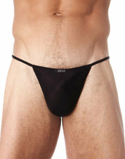 Gregg Homme String Voyeur Liquid Touch Black 100614 40 - SexyMenUnderwear.com
