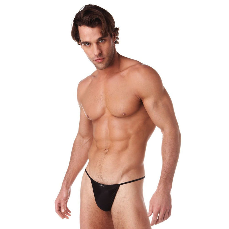 Gregg Homme String Voyeur Liquid Touch Black 100614 40 - SexyMenUnderwear.com