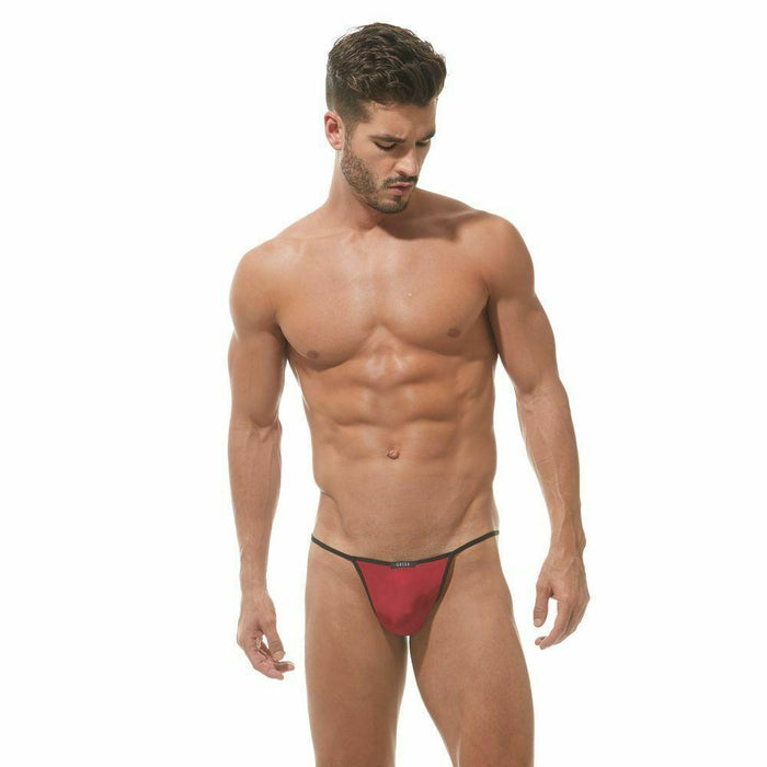 Gregg Homme String Voyeur Liquid Touch Red 100614 40 - SexyMenUnderwear.com