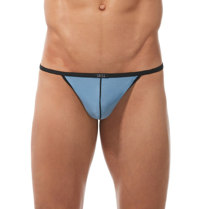 Gregg Homme Strings Torridz Hyper-8Way Stretch Large Pouch String Blue 87414 - SexyMenUnderwear.com