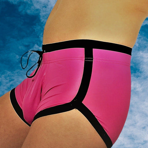 Gregg Homme Swimwear Retro Boytoy Swim-Short Magenta 100435 141 - SexyMenUnderwear.com