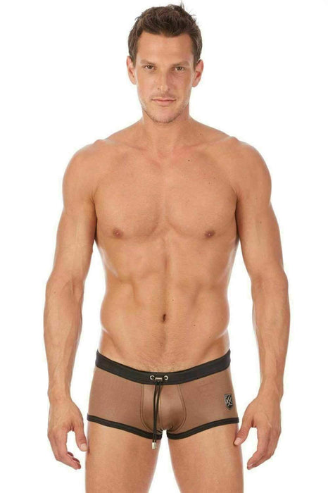 Gregg Homme Swimwear Short Hightides Swim Trunk Squarecut Copper 112835 134 - SexyMenUnderwear.com