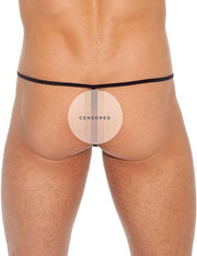 GREGG HOMME T-Back Strings Beyond Doubt Net Mesh G-String Aqua 110214 155 - SexyMenUnderwear.com