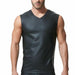 Gregg Homme Tank Top Muscle Shirt CRAVE Faux Leather Breathable 152622 60 - SexyMenUnderwear.com