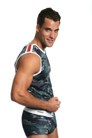 Gregg Homme Tanktop Camo Army Muscle Shirt Tank Top 67022 GT2 - SexyMenUnderwear.com