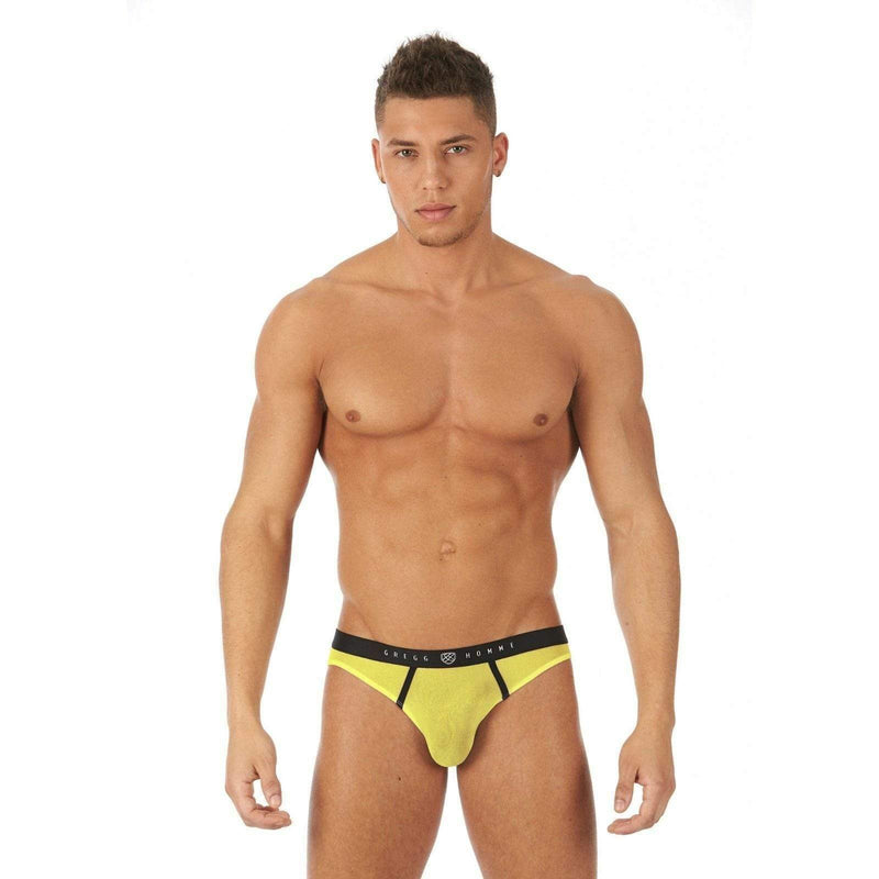 Gregg Homme Torridz Hyperstretch Briefs MicroFiber See-through Yellow 87423 9 - SexyMenUnderwear.com
