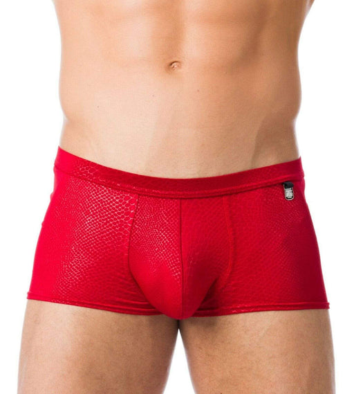 GREGG HOMME VENOM Boxer SnakeSkin Fabric Fashion Boxer Briefs Red 102505 4 - SexyMenUnderwear.com