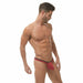 Gregg Homme Voyeur Thong Hyperstretch Liquid Touch Tangas Red 100604 42 - SexyMenUnderwear.com