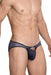 Hidden Brief/Thong O-Ring Pouch Microfibre Mesh Bikini Blue 960 9 - SexyMenUnderwear.com