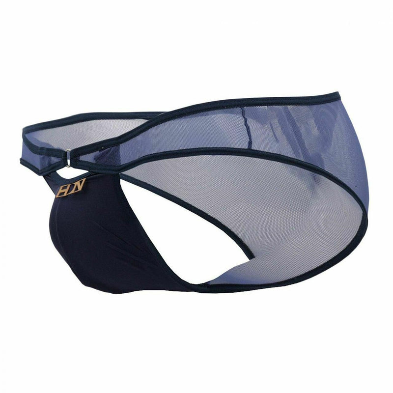 Hidden Brief/Thong O-Ring Pouch Microfibre Mesh Bikini Blue 960 9 - SexyMenUnderwear.com