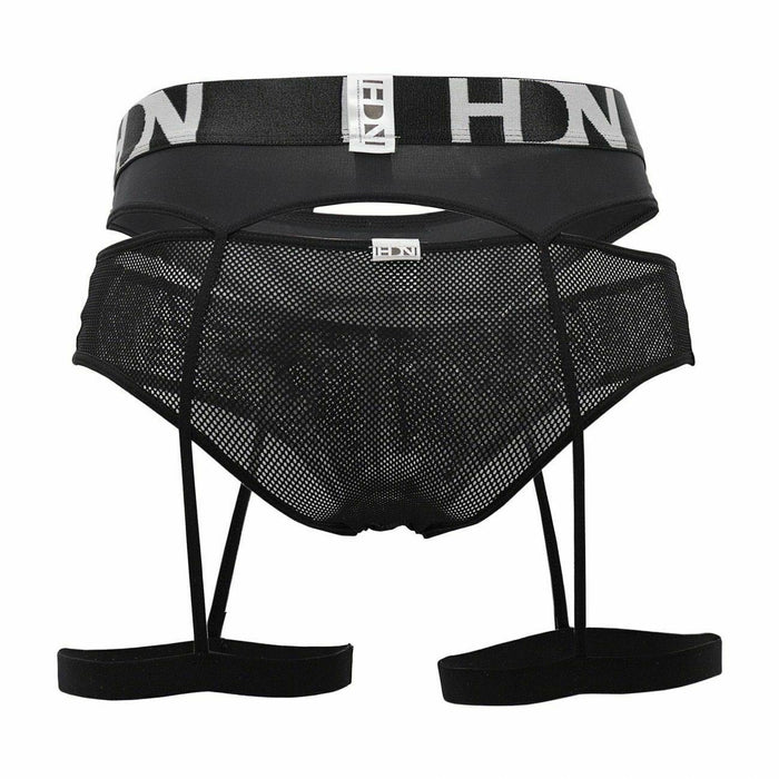 HIDDEN Garterbelt Mesh Briefs Sexy lingerie For Men Black 953 5 - SexyMenUnderwear.com