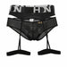 HIDDEN Garterbelt Mesh Briefs Sexy lingerie For Men Black 953 5 - SexyMenUnderwear.com
