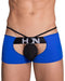 Hidden Sensual Boxer Lingerie Open Butt Boxers Trunk BLUE 957 4 - SexyMenUnderwear.com