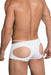 Hidden Sexy Boxer Lingerie For Men Open Butt Boxers Trunk WHITE 957 4 - SexyMenUnderwear.com