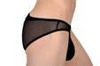 Hidden Thongs O-Ring Pouch Microfibre Mesh Bikini-Black 960 9 - SexyMenUnderwear.com