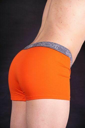 HOM Boxer Bussiness Cotton Men Underwear Orange 1 - SexyMenUnderwear.com