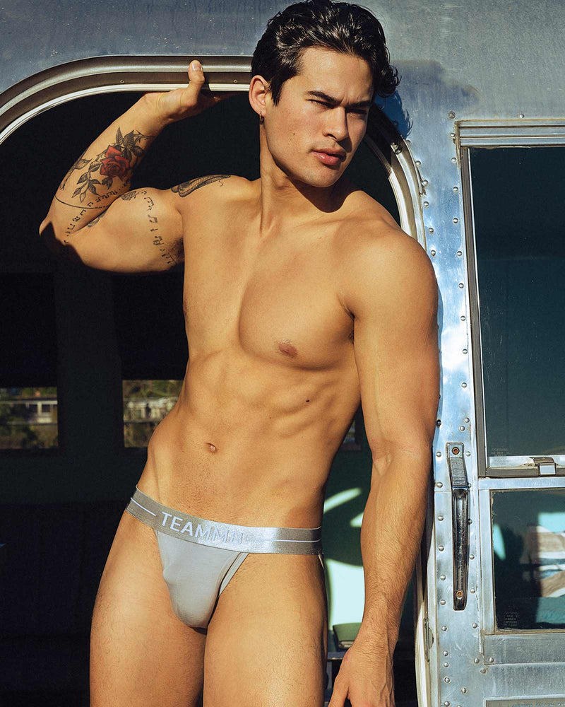 ICON Brief TEAMM8 Micro-Modal Quick Dry Fabric Sexy Slip Briefs Grey 9 - SexyMenUnderwear.com