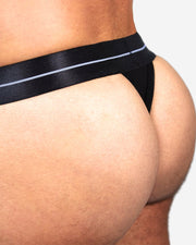 ICON Thong TEAMM8 Underwear With Triangle Top Part Low-Rise Thongs Black 3 - SexyMenUnderwear.com