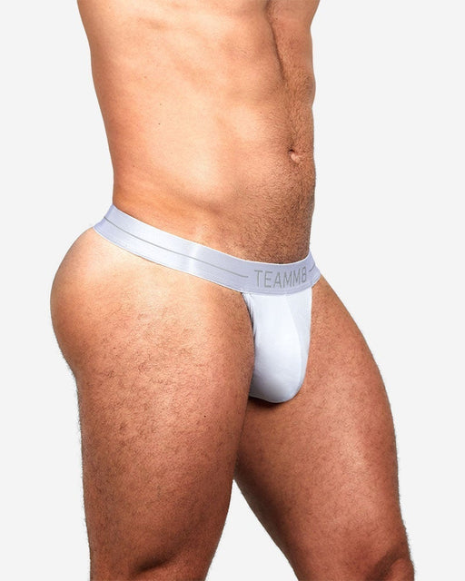 Icon Thong TEAMM8 Underwear with Triangle Top Part Low-Rise White 3 - SexyMenUnderwear.com