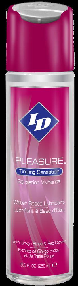 ID Pleasure Lubricants Water Based Lubricant Tingling Sensation 8.5oz / 250ml - SexyMenUnderwear.com