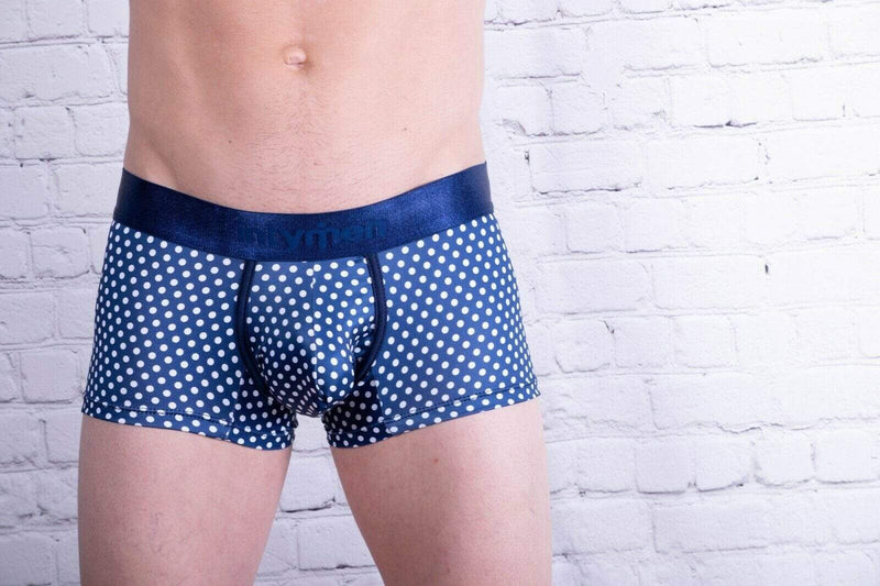 INTYMEN Boxer Mens Underwear Trunk Navy Ing053 MX2 - SexyMenUnderwear.com