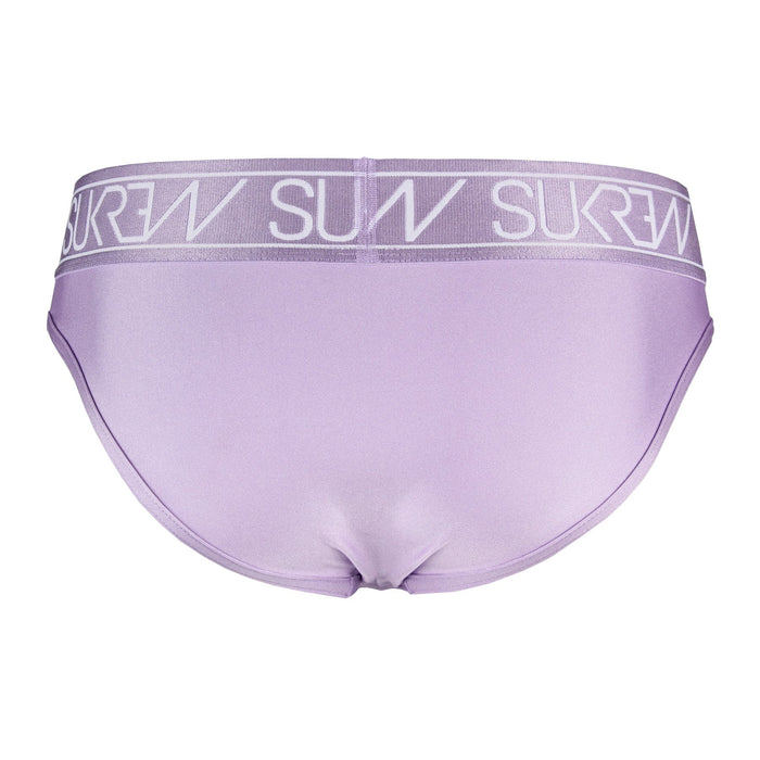 Jacquard SUKREW Classic Brief Soft & Silky Breathable Shiny Lilac 7 - SexyMenUnderwear.com