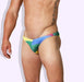 JJ Malibu Brief Rainbow Bubble Butt Briefs Gay Pride Colorful Bikini Cut 3 - SexyMenUnderwear.com