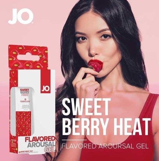 JO Flavored Arousal Gel Sweet Berry Heat Lue - SexyMenUnderwear.com