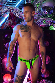 Jockstrap BREEDWELL MAGNUM Collection Fashion Jock Soft Nylon Neon Green 9 - SexyMenUnderwear.com