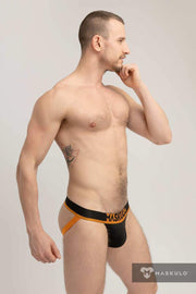 Jockstrap MASKULO Microfiber Jock Silky Band Black JS162-90 26 - SexyMenUnderwear.com