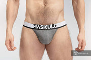 Jockstrap MASKULO Microfiber Jock Silky Band Gray JS162-93 26 - SexyMenUnderwear.com