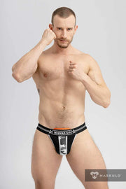 Jockstrap MASKULO Military Jockstraps With Lifter Black JS163-93 17 - SexyMenUnderwear.com
