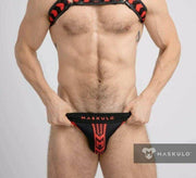 Jockstrap MASKULO Printed Mesh Jock Elastic Extra Comfort JS074-10 28 - SexyMenUnderwear.com