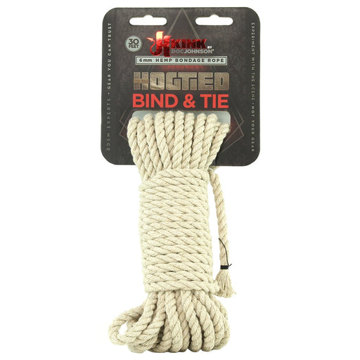 KINK By Doc Johnson Rope Hogtied Bind & Tie Hemp Bondage Rope 30'/9m SX2